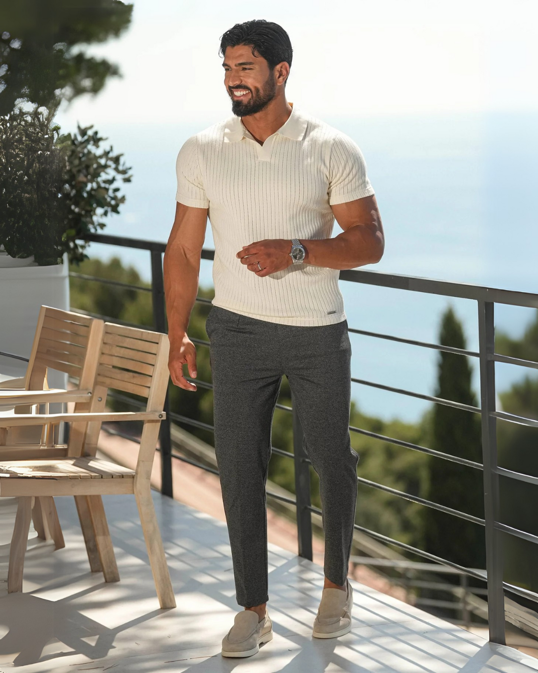 Calça Social Alfaiataria Ajuste Lateral Amalfi [Compre 1, Leve 2]