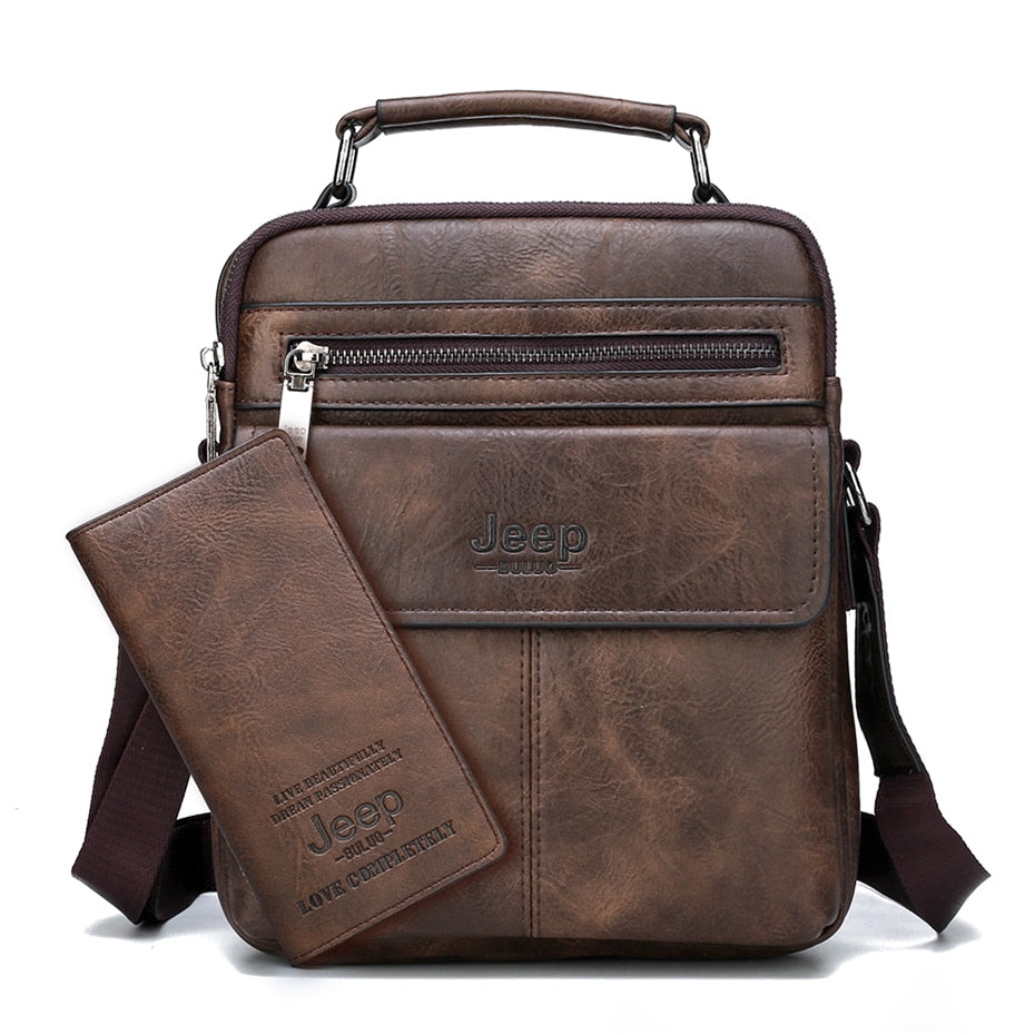 Bolsa Pequena Couro Genuíno Masculina