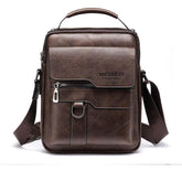 Bolsa de Couro Pequena Masculina Impermeável
