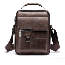 Bolsa de Couro Pequena Masculina Impermeável