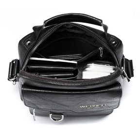 Bolsa de Couro Pequena Masculina Impermeável