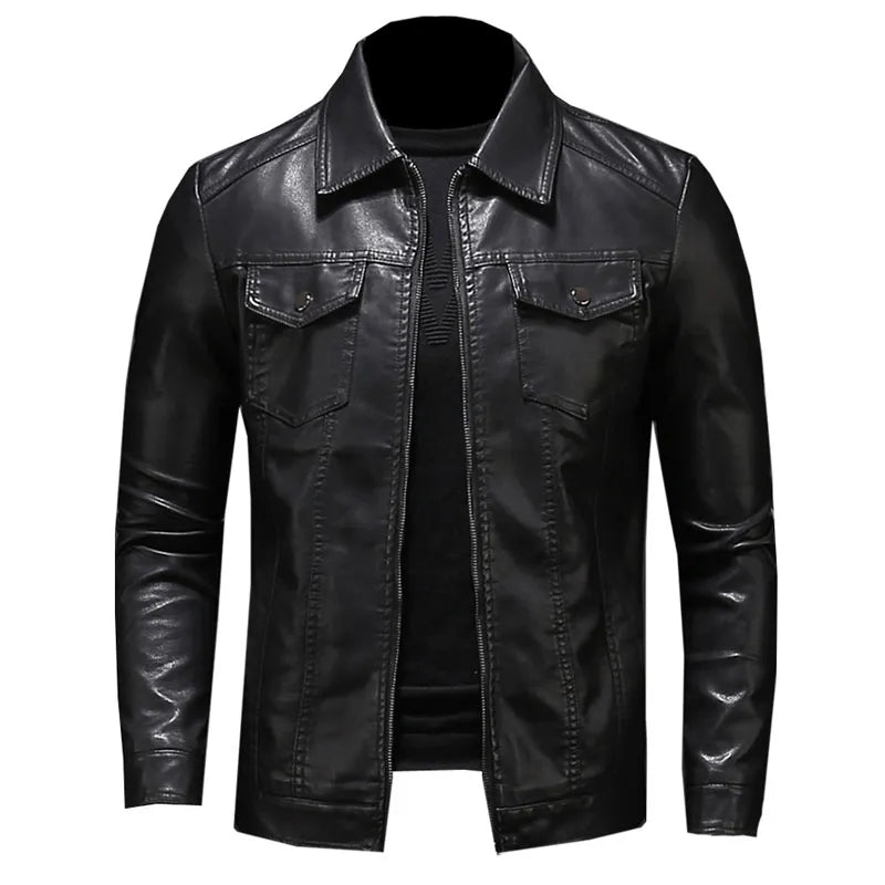 Jaqueta Masculina de Couro Sampaio® S1116