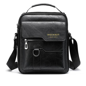 Bolsa de Couro Pequena Masculina Impermeável