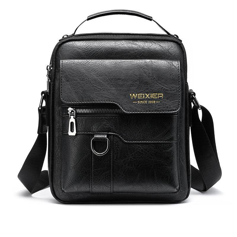 Bolsa de Couro Pequena Masculina Impermeável