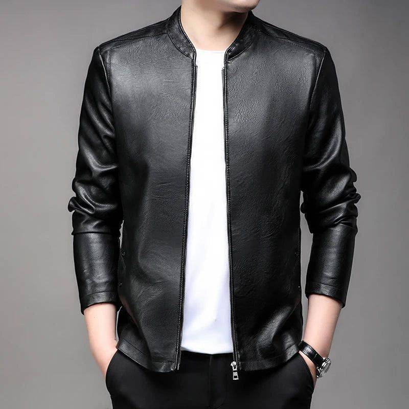 Jaqueta de Couro Masculina Gimel