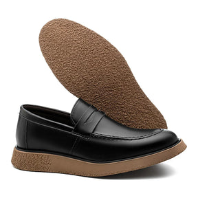 Sapato Mocasssim Masculino Loafer Casual New Crepe Confort Classic