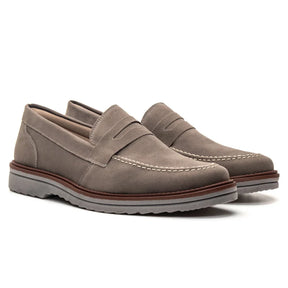 Loafer mocassim Oxford Em Couro Camurça Legitimo