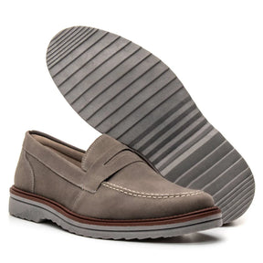 Loafer mocassim Oxford Em Couro Camurça Legitimo