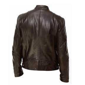 Jaqueta de Couro Masculina Racer Bellvian - BL156