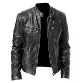 Jaqueta de Couro Masculina Racer Bellvian - BL156