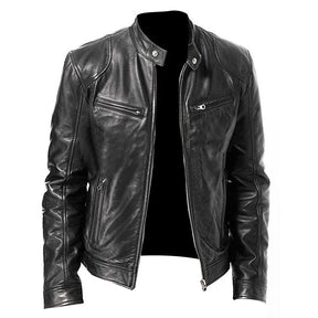 Jaqueta de Couro Masculina Racer Bellvian - BL156